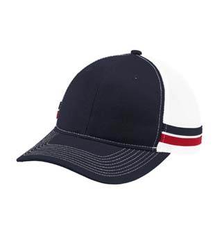 Two-Stripe Snapback Trucker Cap