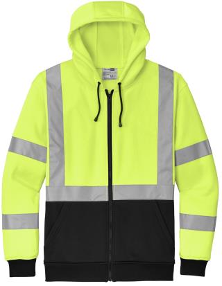 CSF300 - ANSI 107 Class 3 Heavy-Duty Fleece Full-Zip Hoodie