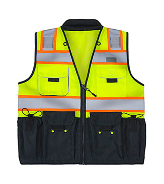 ANSI 2 Deluxe Surveyors Vest - Solid Stripe