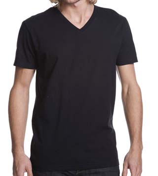 N3200A - Men's Fitted Short-Sleeve V